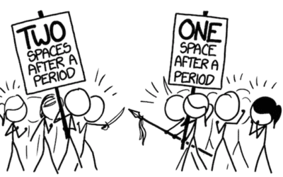 One space or two after a full stop?